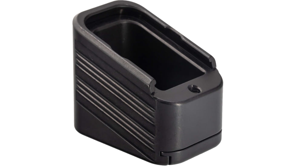 TRYBE Defense Magazine Extension Base Pad, Glock 17/17L/19X/22/34/45, 9mm/.40 S&amp;W, 4/5-Round, Black, MAGEXTG174/5-BK-5RD