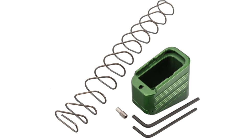 TRYBE Defense Magazine Extension Base Pad, Glock 17/17L/19X/22/34/45, 9mm/.40 S&amp;W, 4/5-Round, ODG, MAGEXTG174/5-ODG-5RD