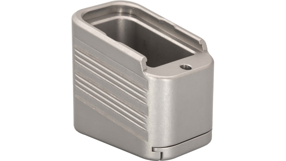 TRYBE Defense Magazine Extension Base Pad, Glock 19/23/26/27, 9mm/.40 S&amp;W, 4/5-Round, Aluminum, MAGEXTG194/5-AL-5RD