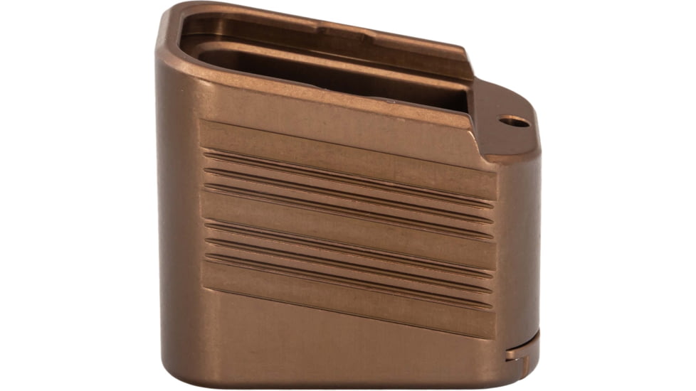 TRYBE Defense Magazine Extension Base Pad, Glock 19/23/26/27, 9mm/.40 S&amp;W, 4/5-Round, FDE, MAGEXTG194/5-FDE-5RD