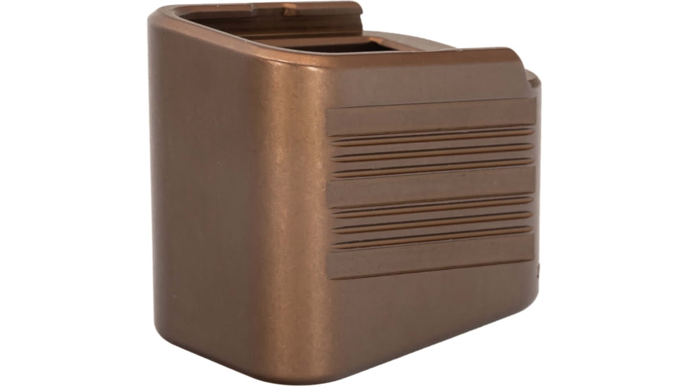 TRYBE Defense Magazine Extension Base Pad, Glock 19/23/26/27, 9mm/.40 S&amp;W, 4/5-Round, FDE, MAGEXTG194/5-FDE-5RD