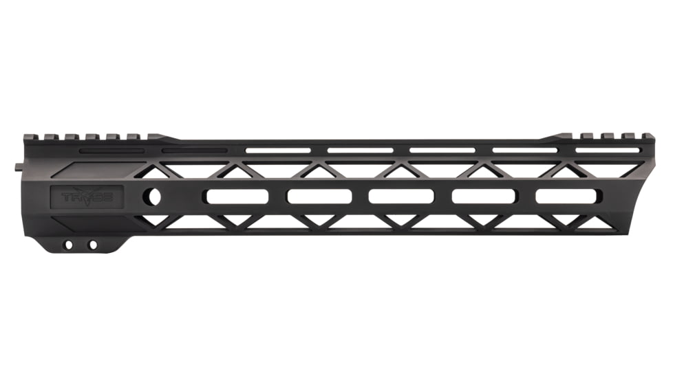TRYBE Defense Magnite Go Fast Ultra Lightweight Handguard, Cut Top Rail, M-LOK, Black, 12in, MGHDG-V2-12CR-BL