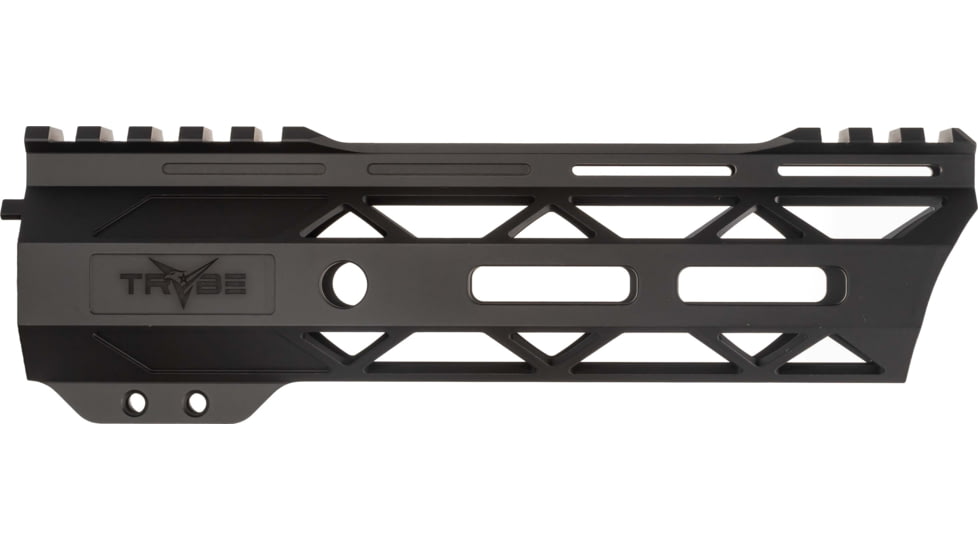 TRYBE Defense Magnite Go Fast Ultra Lightweight Handguard, Cut Top Rail, M-LOK, Black, 7in, MGHDG-V2-7CR-BL