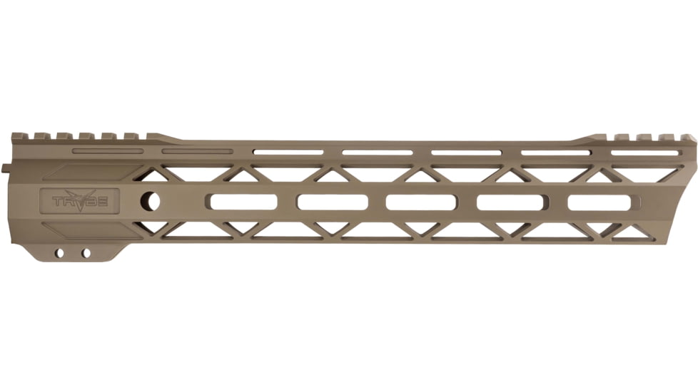 TRYBE Defense Magnite Go Fast Ultra Lightweight Handguard, Cut Top Rail, M-LOK, FDE, 12in, MGHDG-V2-12CR-FDE