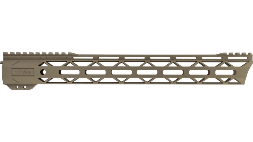 TRYBE Defense Magnite Go Fast Ultra Lightweight Handguard, Cut Top Rail, M-LOK, FDE, 15in, MGHDG-V2-15CR-FDE