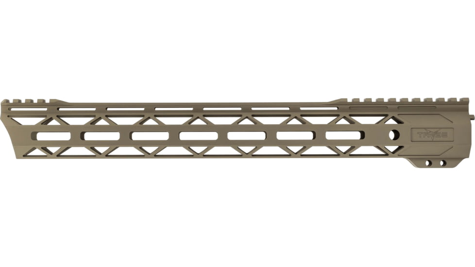 TRYBE Defense Magnite Go Fast Ultra Lightweight Handguard, Cut Top Rail, M-LOK, FDE, 15in, MGHDG-V2-15CR-FDE