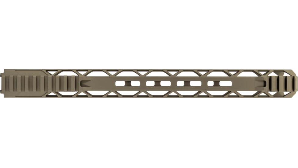 TRYBE Defense Magnite Go Fast Ultra Lightweight Handguard, Cut Top Rail, M-LOK, FDE, 15in, MGHDG-V2-15CR-FDE
