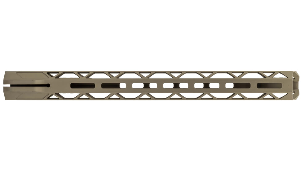 TRYBE Defense Magnite Go Fast Ultra Lightweight Handguard, Cut Top Rail, M-LOK, FDE, 15in, MGHDG-V2-15CR-FDE