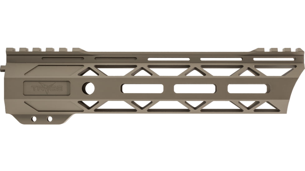 TRYBE Defense Magnesium Alloy Go Fast Ultra Lightweight Handguard, Cut Top Rail, M-LOK, FDE, 9in, MGHDG-V2-9CR-FDE