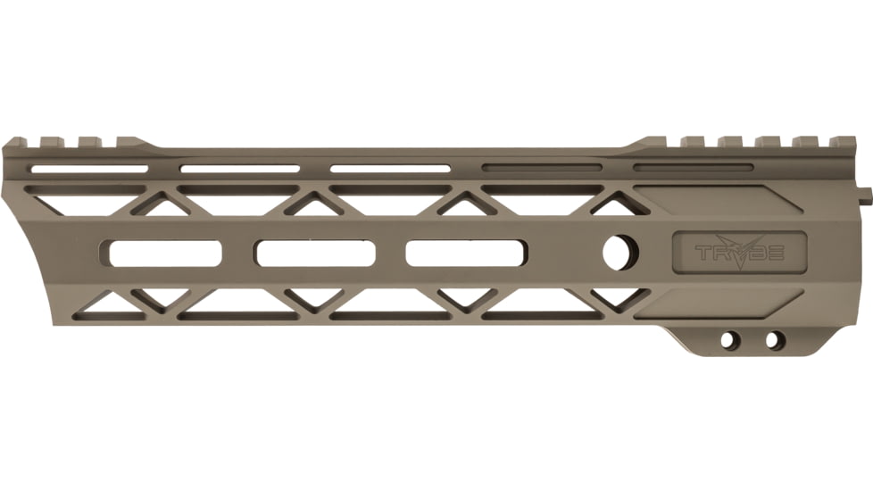 TRYBE Defense Magnesium Alloy Go Fast Ultra Lightweight Handguard, Cut Top Rail, M-LOK, FDE, 9in, MGHDG-V2-9CR-FDE