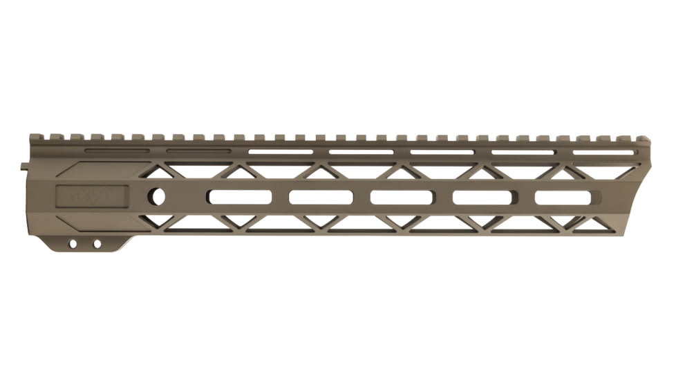 TRYBE Defense Magnite Go Fast Ultra Lightweight Handguard, Full Top Rail, M-LOK, FDE, 12in, MGHDG-V2-12FR-FDE