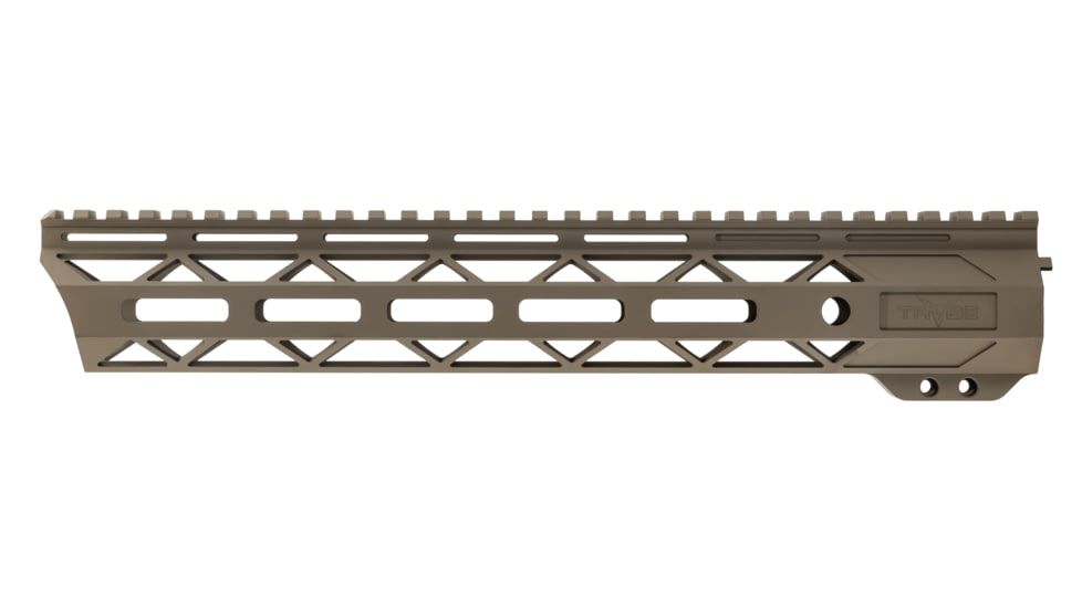 TRYBE Defense Magnite Go Fast Ultra Lightweight Handguard, Full Top Rail, M-LOK, FDE, 12in, MGHDG-V2-12FR-FDE