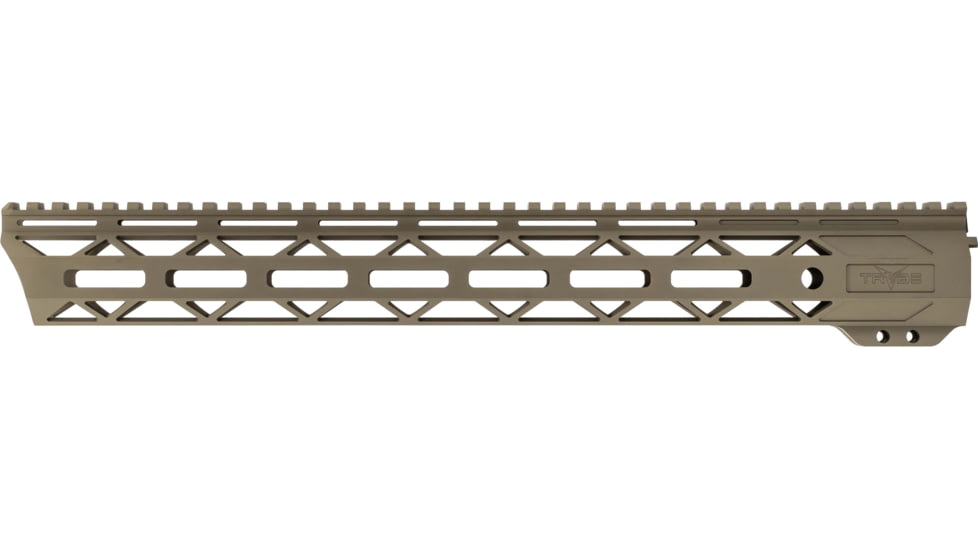 TRYBE Defense Magnite Go Fast Ultra Lightweight Handguard, Full Top Rail, M-LOK, FDE, 15in, MGHDG-V2-15FR-FDE