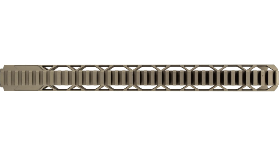 TRYBE Defense Magnite Go Fast Ultra Lightweight Handguard, Full Top Rail, M-LOK, FDE, 15in, MGHDG-V2-15FR-FDE