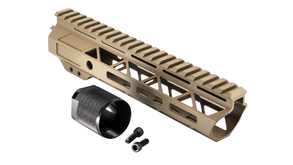TRYBE Defense Magnite Go Fast Ultra Lightweight Handguard, Full Top Rail, M-LOK, FDE, 9in, MGHDG-V2-9FR-FDE