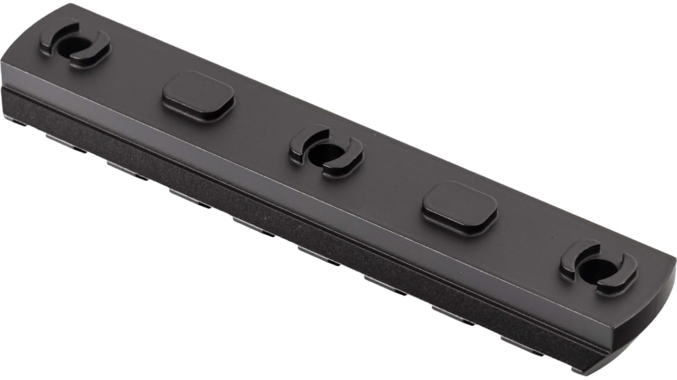 TRYBE Defense Magnite M-Lok Picatinny Rail Section with Lugs - 9 Slots, Black, TRBDMGRAIL9-V2-BL