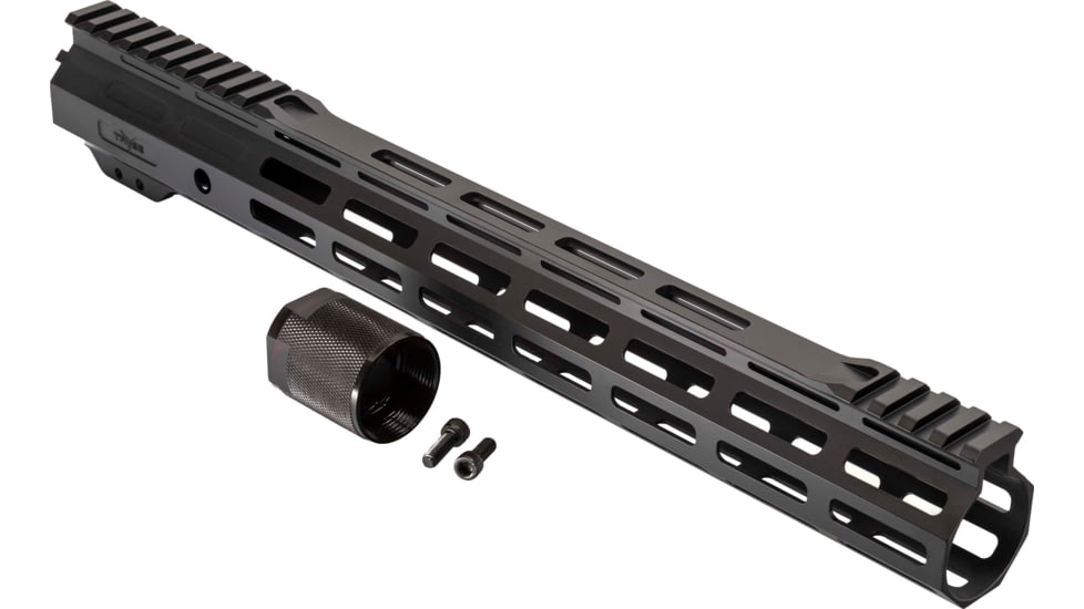 TRYBE Defense Magnite Ultra Function Lightweight Handguard, Cut Top Rail, M-LOK, Black, 15in, MGHDG-V1-15CR-BL