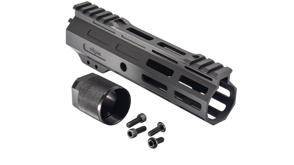TRYBE Defense Magnite Ultra Function Lightweight Handguard, Cut Top Rail, M-LOK, Black, 7in, MGHDG-V1-7CR-BL