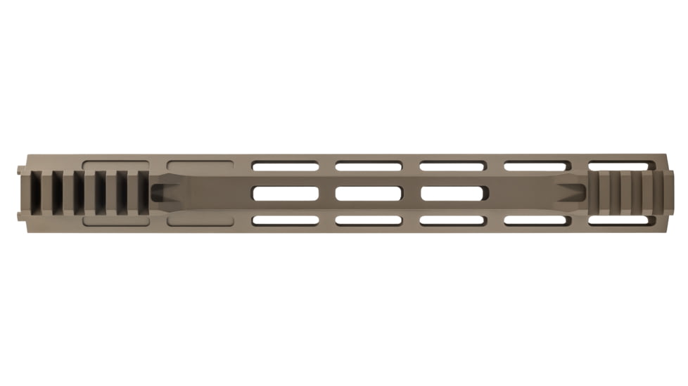 TRYBE Defense Magnite Ultra Function Lightweight Handguard, Cut Top Rail, M-LOK, FDE, 12in, MGHDG-V1-12CR-FDE