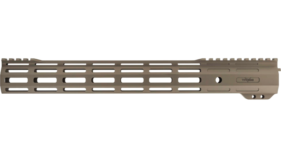 TRYBE Defense Magnite Ultra Function Lightweight Handguard, Cut Top Rail, M-LOK, FDE, 15in, MGHDG-V1-15CR-FDE