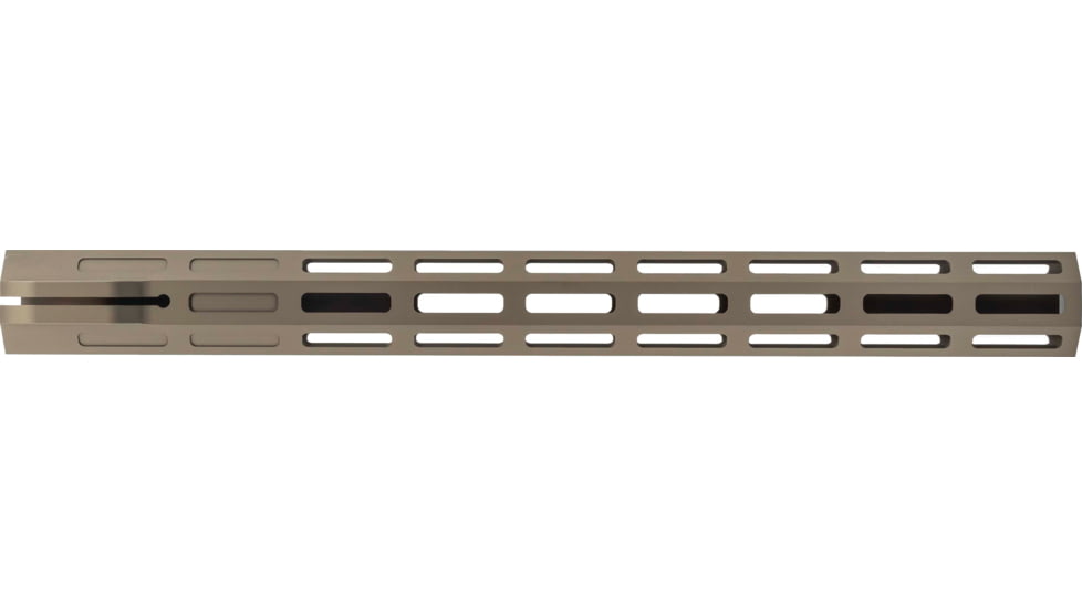 TRYBE Defense Magnite Ultra Function Lightweight Handguard, Cut Top Rail, M-LOK, FDE, 15in, MGHDG-V1-15CR-FDE