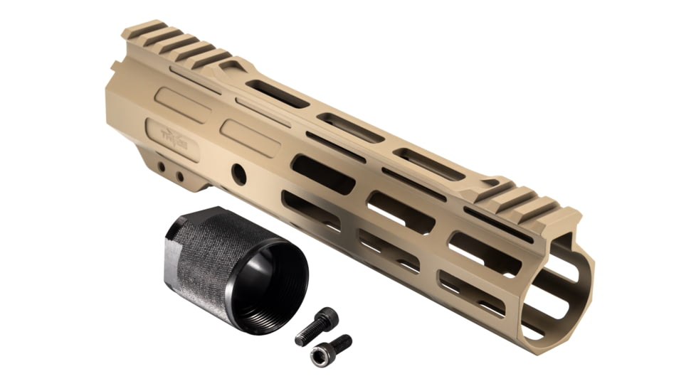 TRYBE Defense Magnite Ultra Function Lightweight Handguard, Cut Top Rail, M-LOK, FDE, 9in, MGHDG-V1-9CR-FDE