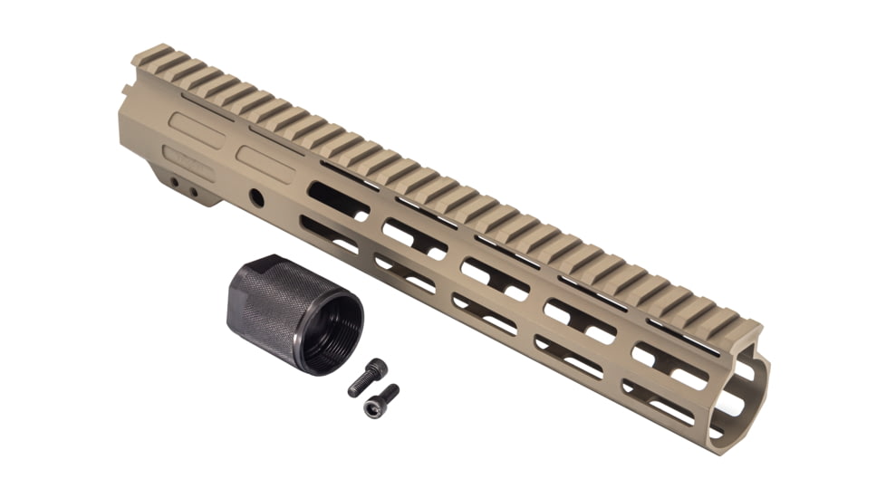 TRYBE Defense Magnite Ultra Function Lightweight Handguard, Full Top Rail, M-LOK, FDE, 12in, MGHDG-V1-12FR-FDE