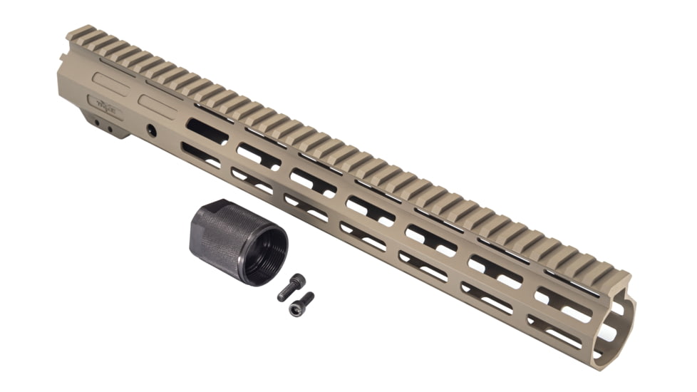 TRYBE Defense Magnite Ultra Function Lightweight Handguard, Full Top Rail, M-LOK, FDE, 15in, MGHDG-V1-15FR-FDE