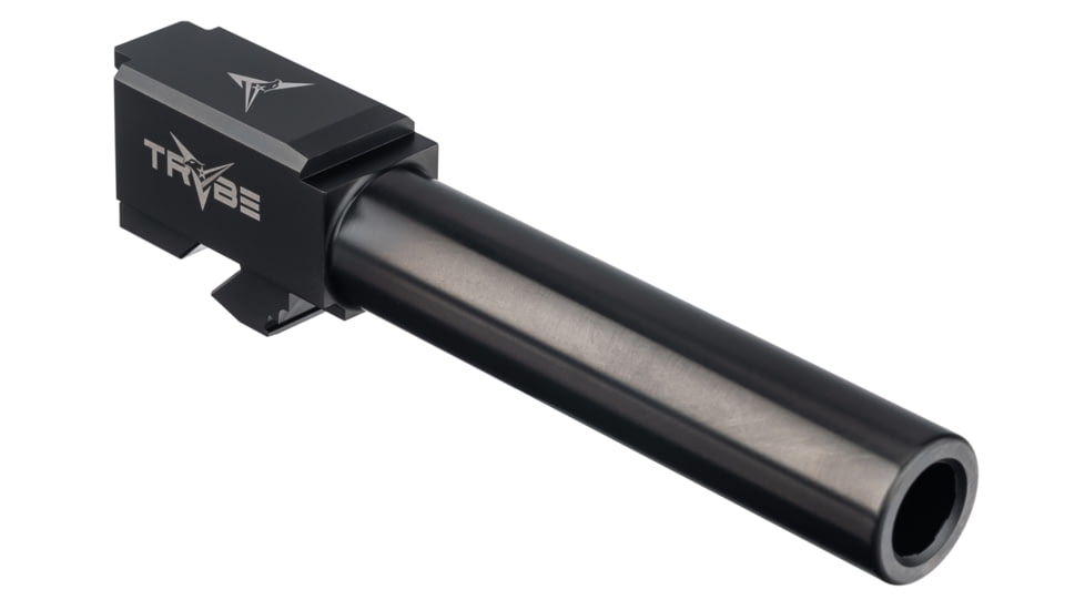 TRYBE Defense Match Grade Non Threaded Pistol Barrel, 9mm Luger, Glock 19/Glock 19X, DLC Titanium, PBG19-DLC