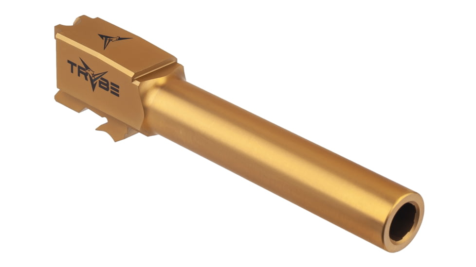 TRYBE Defense Match Grade Non Threaded Pistol Barrel, S&amp;W M&amp;P 9mm 4.25in 2.0, Gold TIN, PBSWMP425-TIN