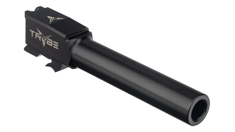 TRYBE Defense Match Grade Non Threaded Pistol Barrel, S&amp;W M&amp;P 9mm 4in 2.0, Black Nitride, PBSWMP4-BN