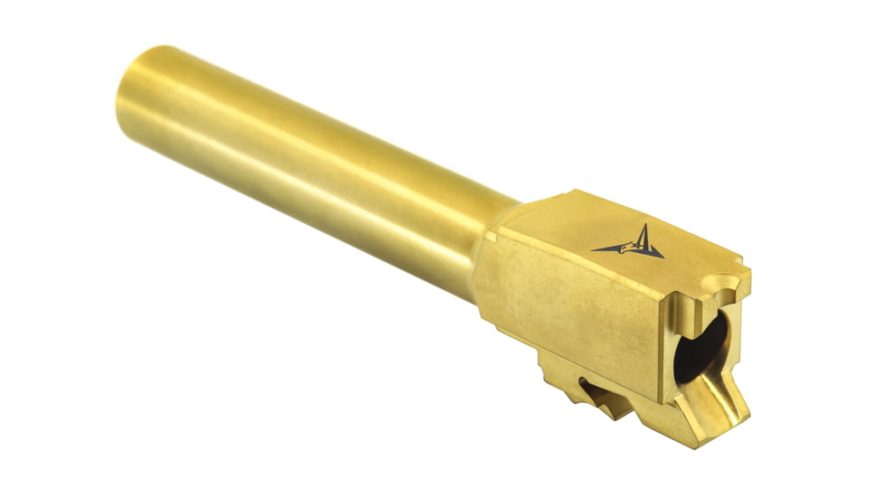 TRYBE Defense Match Grade Non Threaded Pistol Barrel, S&amp;W M&amp;P 9mm 4in 2.0, Gold TIN, PBSWMP4-TIN