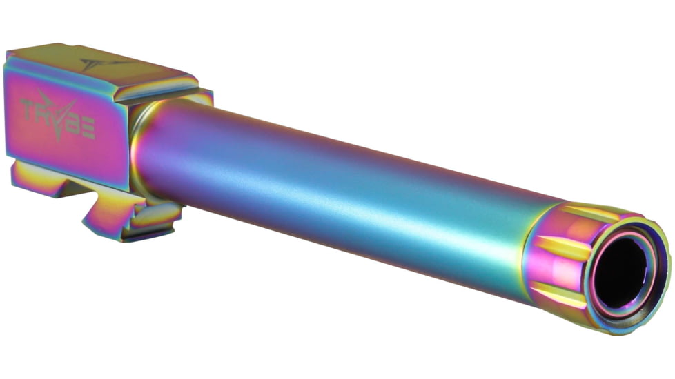 TRYBE Defense Match Grade Threaded Pistol Barrel, Glock 17, 9mm Luger, 1/2x28, Chameleon, TPBG17-CML