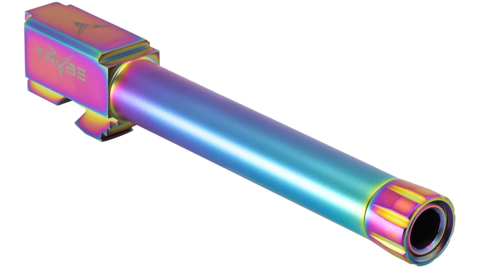 TRYBE Defense Match Grade Threaded Pistol Barrel, Glock 17, 9mm Luger, 1/2x28, Chameleon, TPBG17-CML