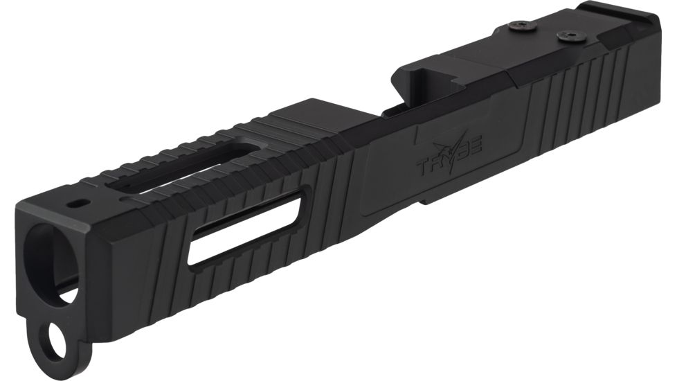 TRYBE Defense Pistol Slide, Glock 17, Gen 3, Viper Cut, Black, SLDG17G3VPR-BN
