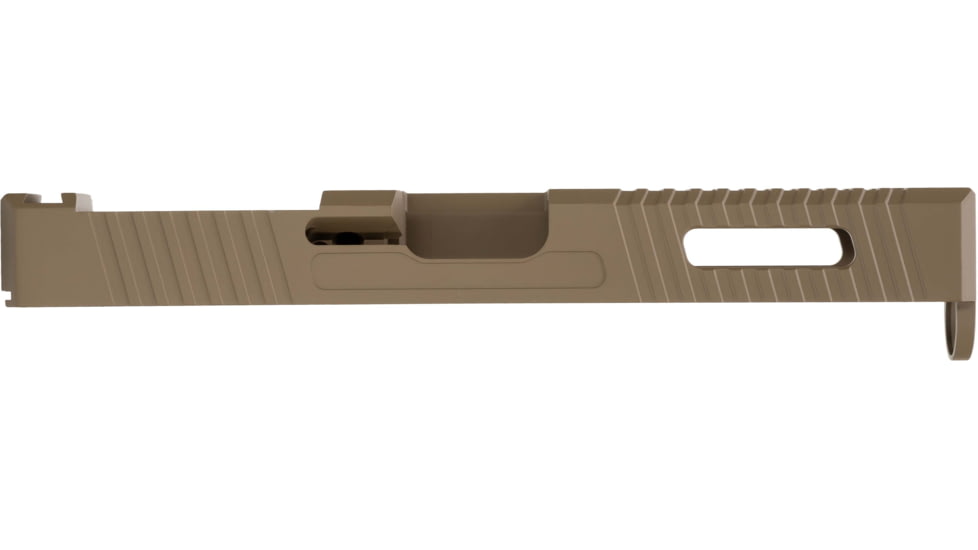 TRYBE Defense Pistol Slide, Glock 17, Gen 4, DeltaPoint Pro Cut, Version 1, FDE Cerakote, SLDG17G4DP-FDE