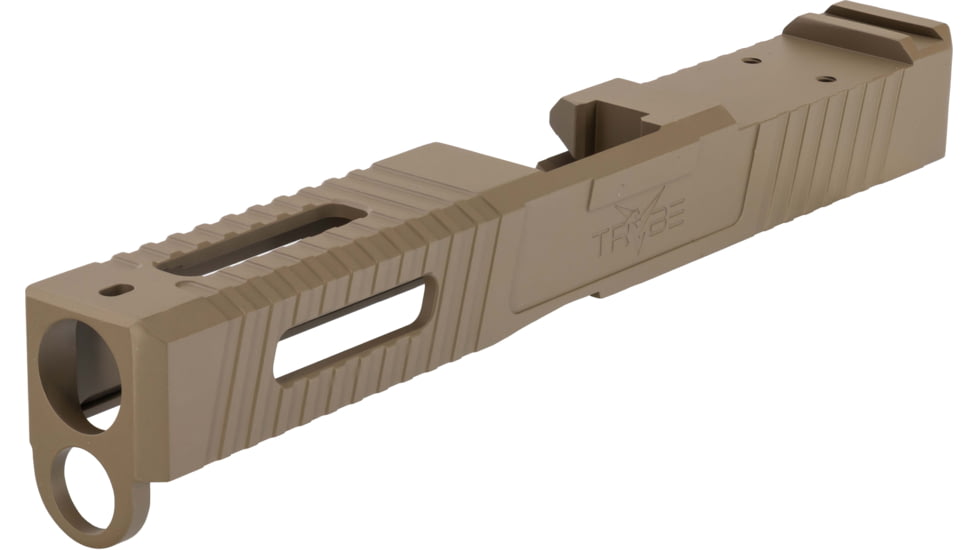 TRYBE Defense Pistol Slide, Glock 17, Gen 4, DeltaPoint Pro Cut, Version 1, FDE Cerakote, SLDG17G4DP-FDE