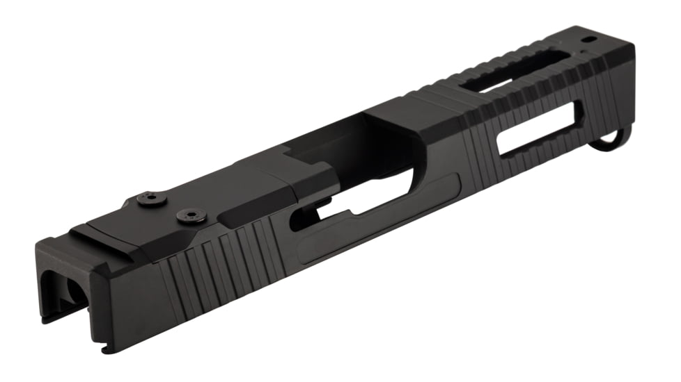 TRYBE Defense Pistol Slide, Glock 17, Gen 4, Venom Cut, Version 1, Black Cerakote SLDG17G4VNM-BN