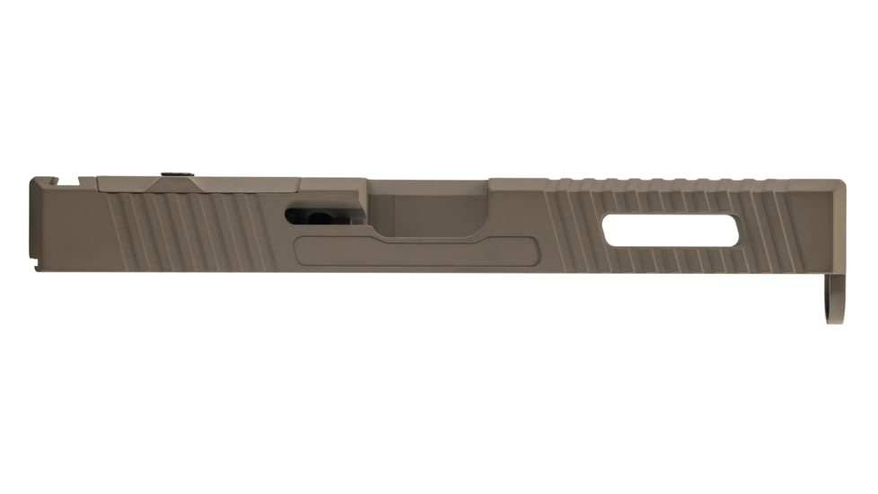 TRYBE Defense Pistol Slide, Glock 17, Gen 4, Venom Cut, Version 1, FDE Cerakote, SLDG17G4VNM-FDE