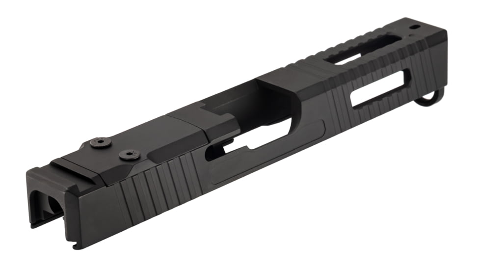 TRYBE Defense Pistol Slide, Glock 17, Gen 4, Viper Cut, Version 1, Black Cerakote SLDG17G4VPR-BN