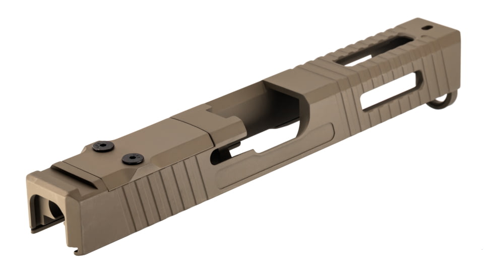 TRYBE Defense Pistol Slide, Glock 17, Gen 4, Viper Cut, Version 1, FDE Cerakote, SLDG17G4VPR-FDE