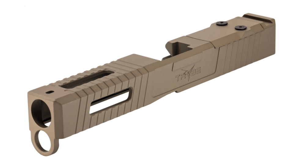 TRYBE Defense Pistol Slide, Glock 17, Gen 4, Viper Cut, Version 1, FDE Cerakote, SLDG17G4VPR-FDE