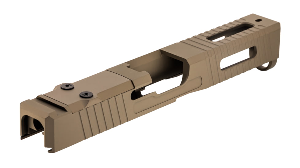TRYBE Defense Pistol Slide, Glock 17, Gen 5, DeltaPoint Pro Cut, Version 1, FDE Cerakote, SLDG17G5DP-FDE