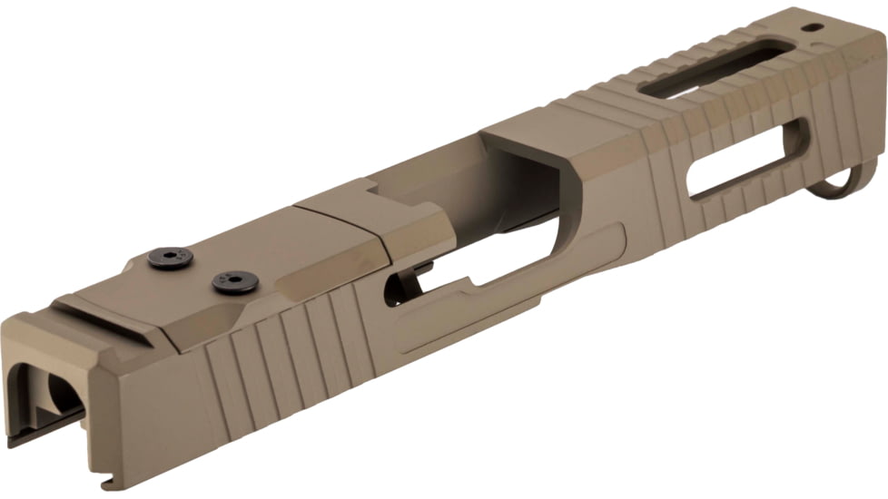 TRYBE Defense Pistol Slide, Glock 17, Gen 5, Venom Cut, Version 1, FDE Cerakote, SLDG17G5VNM-FDE