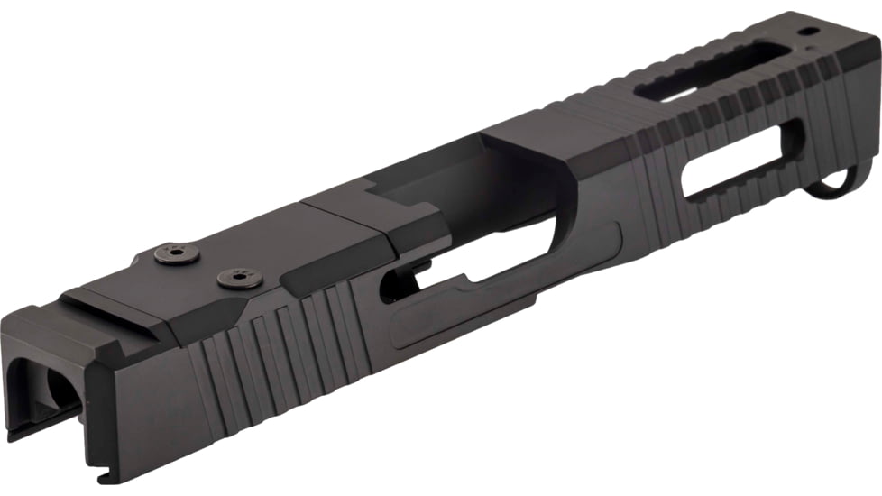 TRYBE Defense Pistol Slide, Glock 17, Gen 5, Viper Cut, Version 1, Black Cerakote SLDG17G5VPR-BN