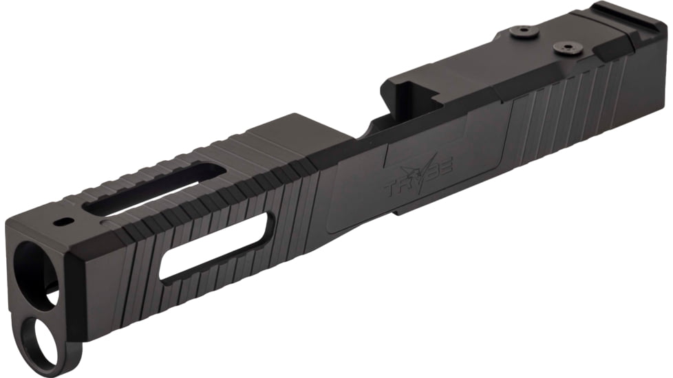 TRYBE Defense Pistol Slide, Glock 17, Gen 5, Viper Cut, Version 1, Black Cerakote SLDG17G5VPR-BN