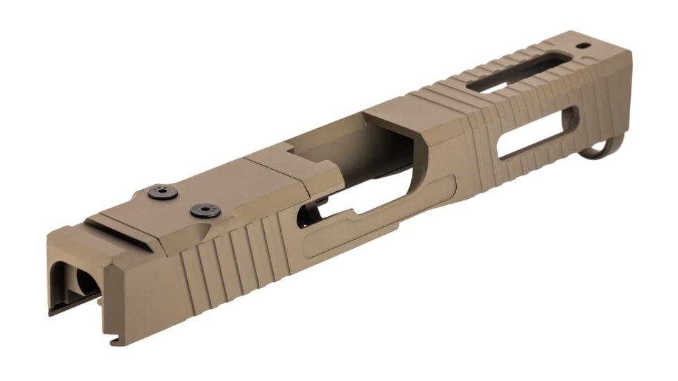 TRYBE Defense Pistol Slide, Glock 17, Gen 5, Viper Cut, Version 1, FDE Cerakote, SLDG17G5VPR-FDE