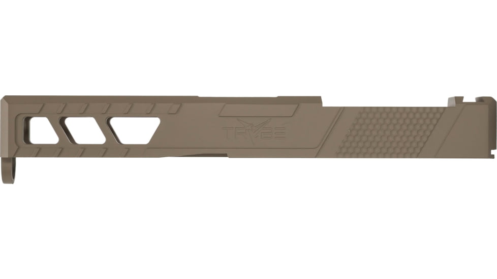 TRYBE Defense Pistol Slide, Glock 19, Gen 3, DeltaPoint Pro Cut, Version 2, FDE Cerakote, No Base Plate Included, SLDG19G3DPV2-FDE