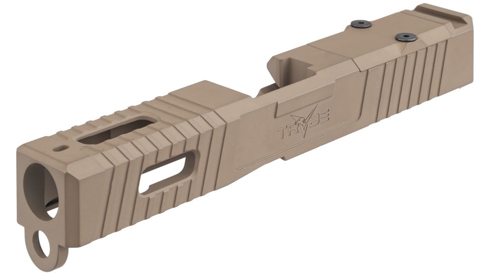 TRYBE Defense Pistol Slide, Glock 19, Gen 3, RMR Cut, FDE Cerakote, SLDG19G3RMR-FDE