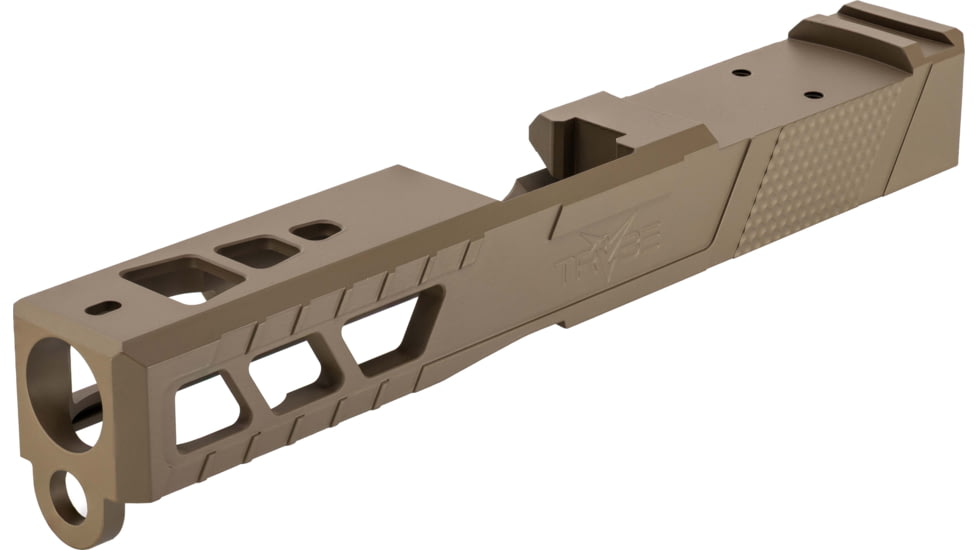 TRYBE Defense Pistol Slide, Glock 19, Gen 3, RMR Cut, Version 2, FDE Cerakote, No Base Plate Included, SLDG19G3RMRV2-FDE